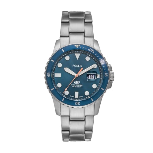 Fossil Blue Dive FS6050 Men's Silver Watch
