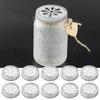 10Pcs Mason Jar Lids Smooth Edge Easy To Clean Rust-proof Tinplate Mason Jar Covers Storage Can Lids Decor