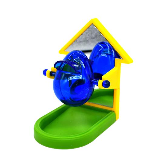 Bird Leakage Toy Wear-resistant Stable Structure House Shape Pet Bird Parrot Food Feeder Bird Supplies