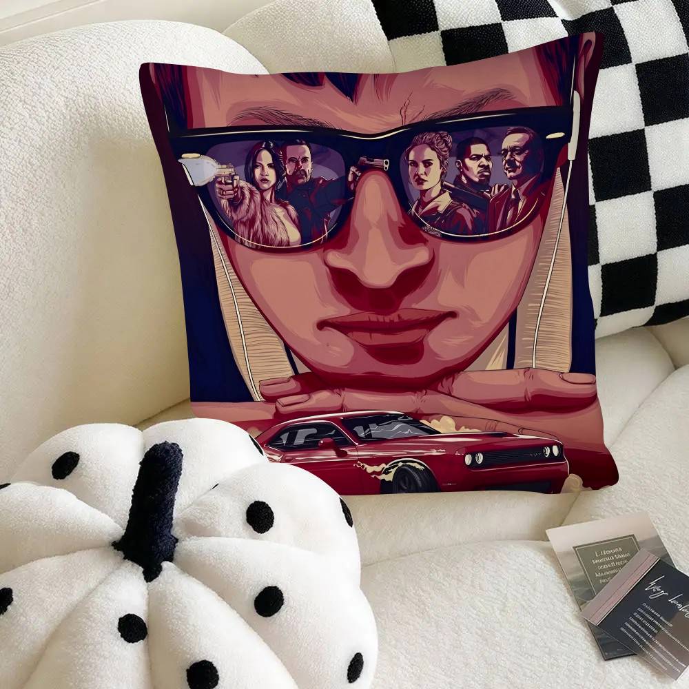 Baby Driver Классический Боевик Игровой Наволочка Квадратная Подушка Спальня Диван Отдых Комфортная Подушка Автомобиль Домашний Декор