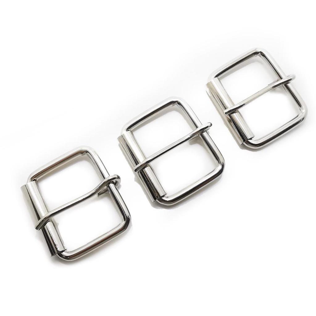 Серебряная железная регулируемая роликовая пряжка с язычком для рюкзаков и сумок