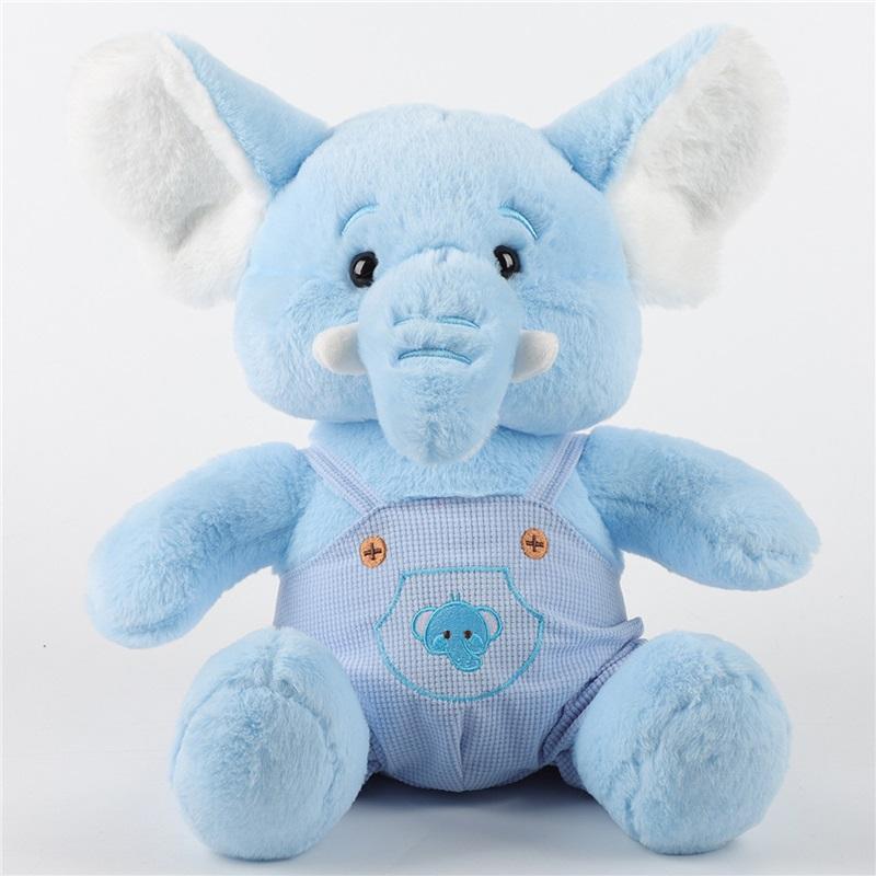 Cute baby elephant plush toy children's sleeping pillow girl's bedroom lying ornaments claw machine