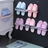 Multi Foldable Bathroom Slippers Shelf Holder Waterproof Bathroom Bath Wall Drain Rack Fold Shoes Shelf Bathroom Organizer