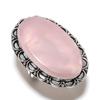 Драгоценный камень Розовый Кварц Ювелирное изделие Кольцо из серебра 925 пробы Размер 9