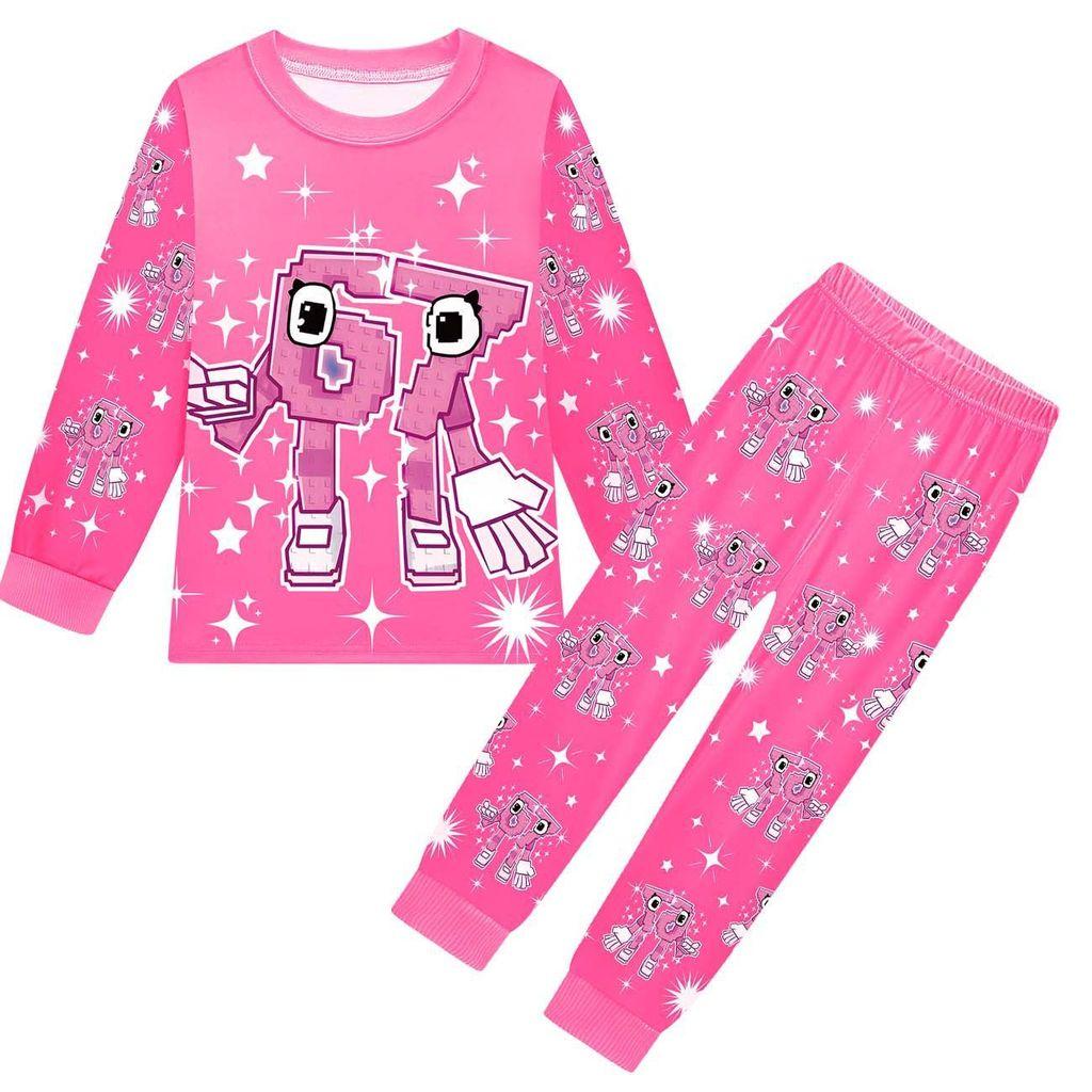19704 Kids Boys Girls Steal a Brainrot 67 Six Seven Print Long Sleeves T-Shirt Pants Pajamas Sleepwear Sets