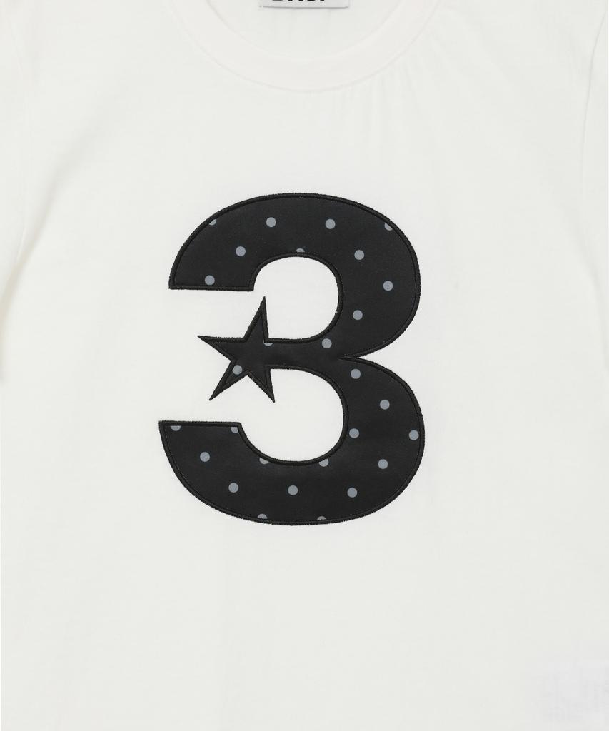 BAUF 3 Logo Dot Slim Fit T-Shirt [White]