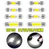 10Pcs 12V Auto White 31mm 36mm 39mm 41mm C5W C10W LED Bulb Canbus Festoon Led Car Interior Light Dome Reading License Plate Lamp