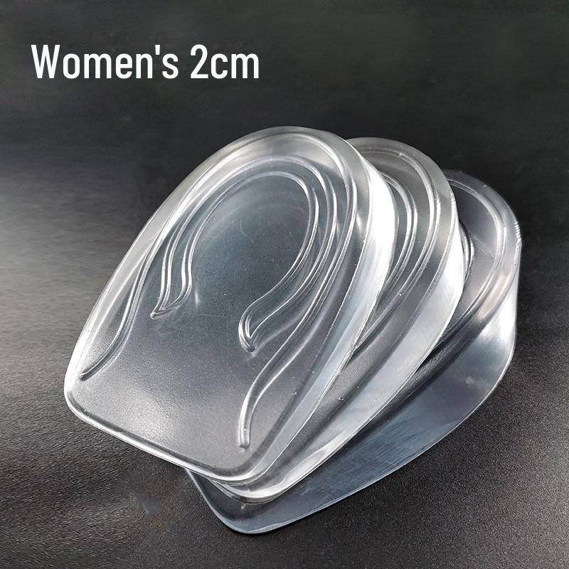 Невидимые силиконовые стельки для увеличения роста мужской и женской спортивной обуви - подпяточники и подушечки для амортизации