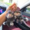 Cute Lucifer Cat Doll Keychain Pendant Plush Stuffed Toys Backpack Hangings Decoration Gifts