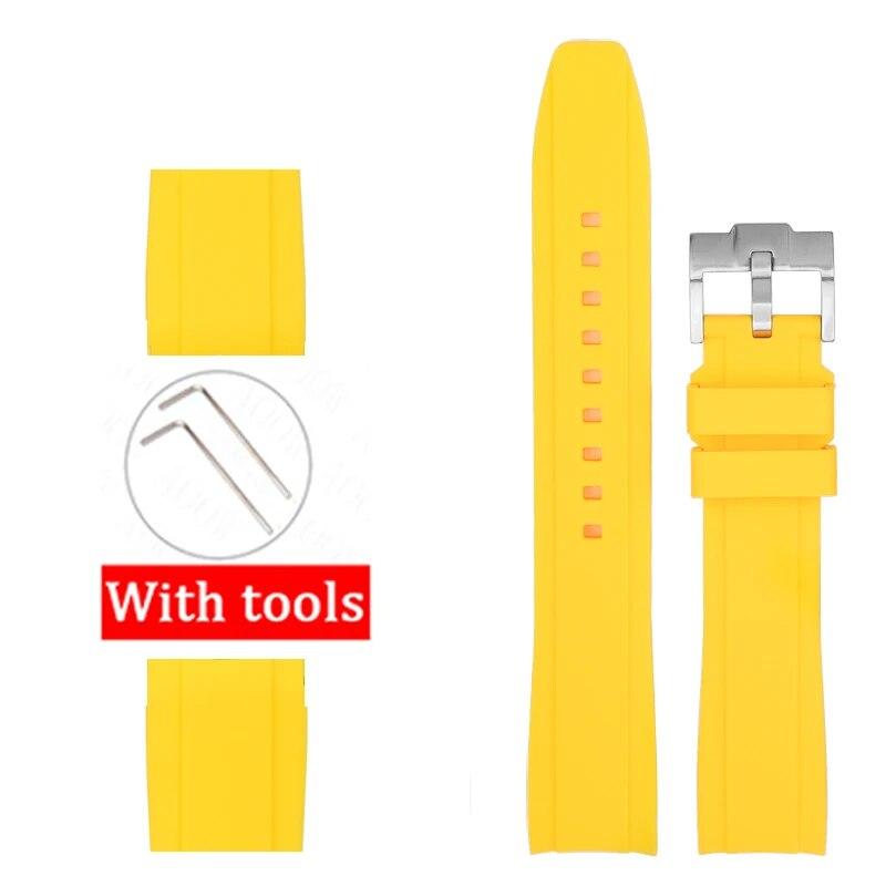 Силиконовый ремешок с изогнутым интерфейсом для Swatch x Blancpain Fifty Fathoms 22 мм для мужчин и женщин, спортивный водонепроницаемый резиновый ремешок для часов