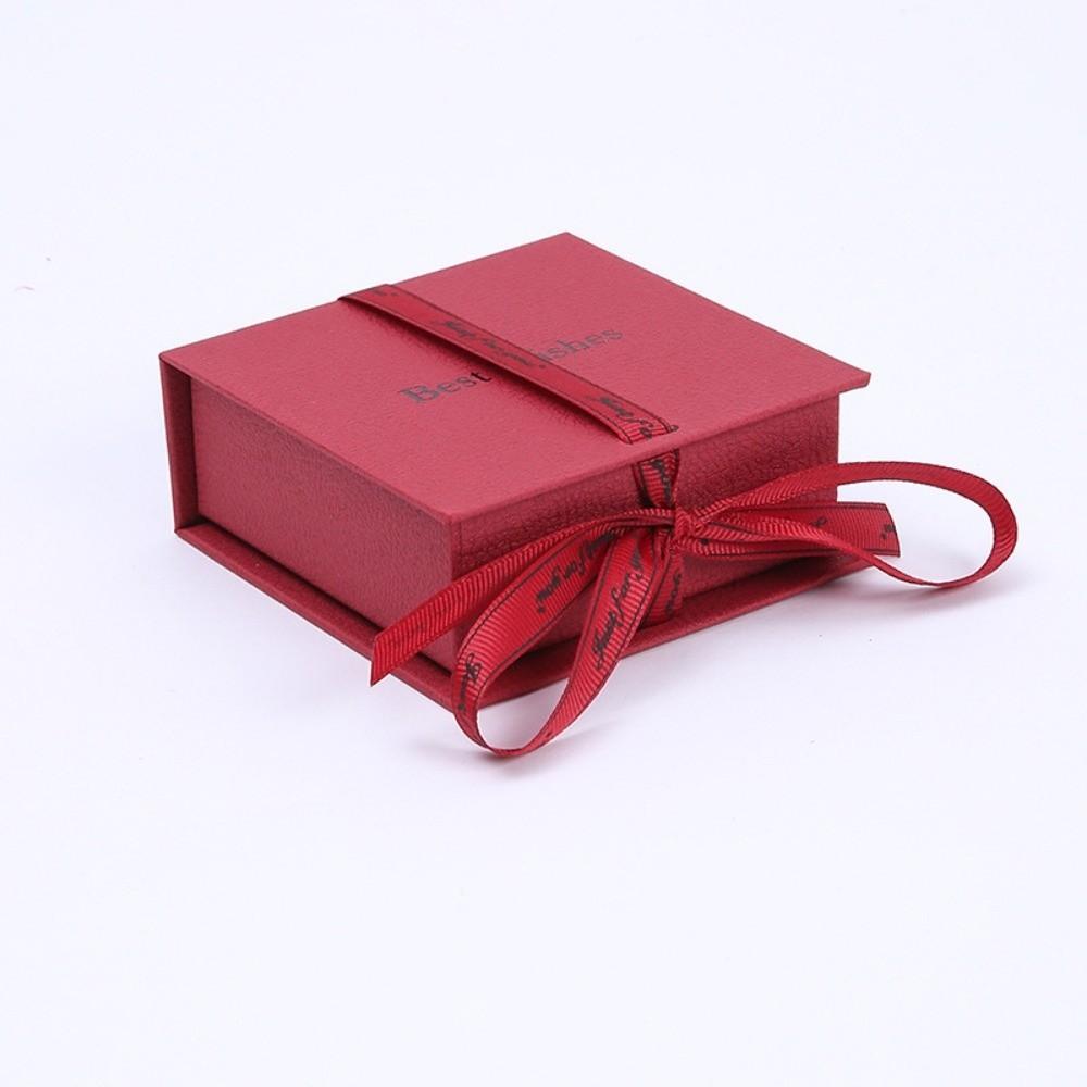 Paper Bowknot Ribbon Ring Earring Storage Case High-end Jewelry Packaging Case Jewelry Box