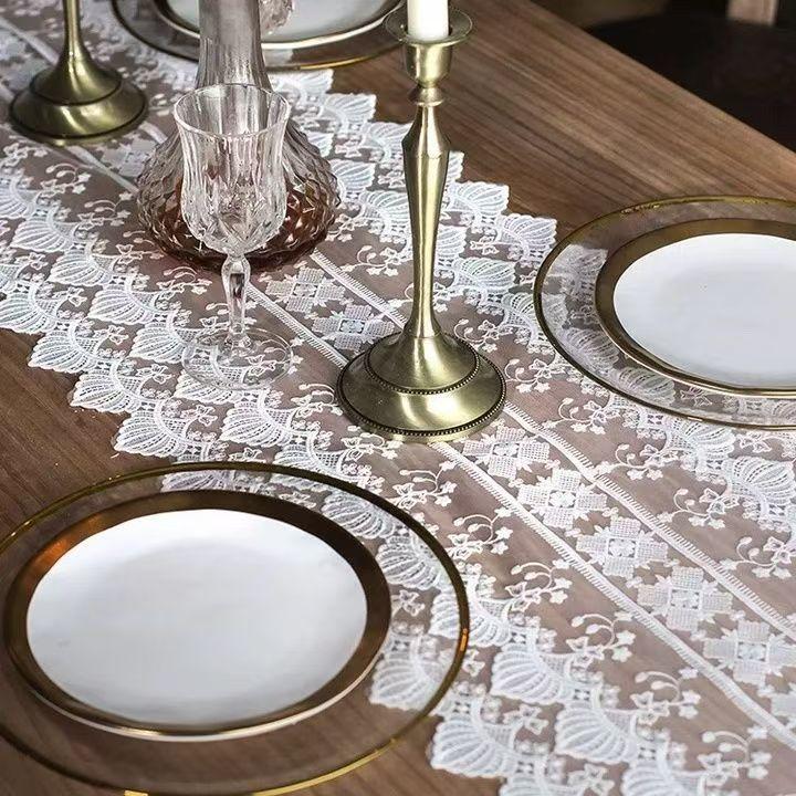 Кружевной флаг для стола Европейский чехол для тумбы под телевизор Ткань Американский флаг для стола Полотенце Длинная скатерть Декоративное полотенце Флаг для журнального столика