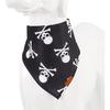 SEIS Dog Bandana Scarf - Pet Saliva Towel, Fashion Classic Holiday Cat Handkerchief Bib (L, Black Skull)