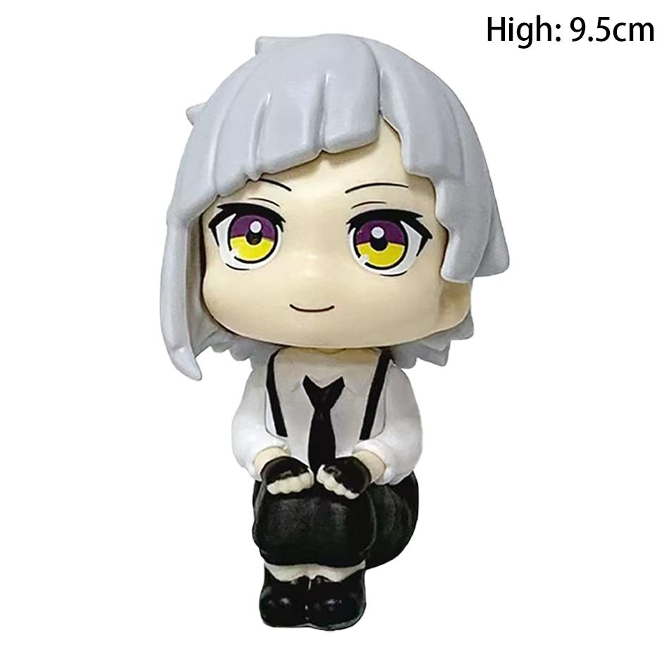 In Stock Look Up Bungou Dogs Dazai Osamu Nakajima Atsushi Action Figure Toys PVC Model Collection Kawaii Q Version Doll