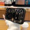 Черный Мягкий Чехол для Телефона для Samsung Galaxy A50 A17 A06 A20 A13 A70 A30 A15 A10 A12 A05 A04 A40 A16 Мультяшный Кот