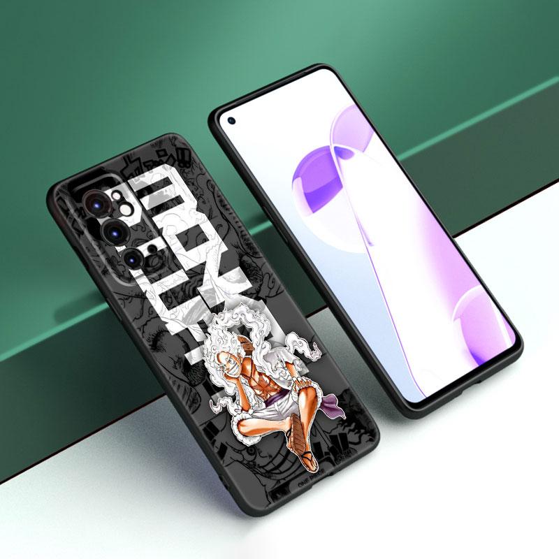 Luffy's Gear 5 Anime Black Silicone Phone Case For OnePlus 9 10 11 12 ACE 2V Pro 9RT 10T 10R Nord CE 2 3 Lite N10 N20 N30 5G