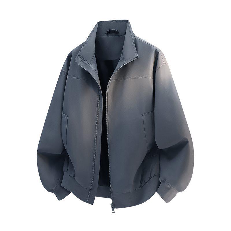 Унисекс весенняя модная куртка приталенного кроя с эластичными рукавами