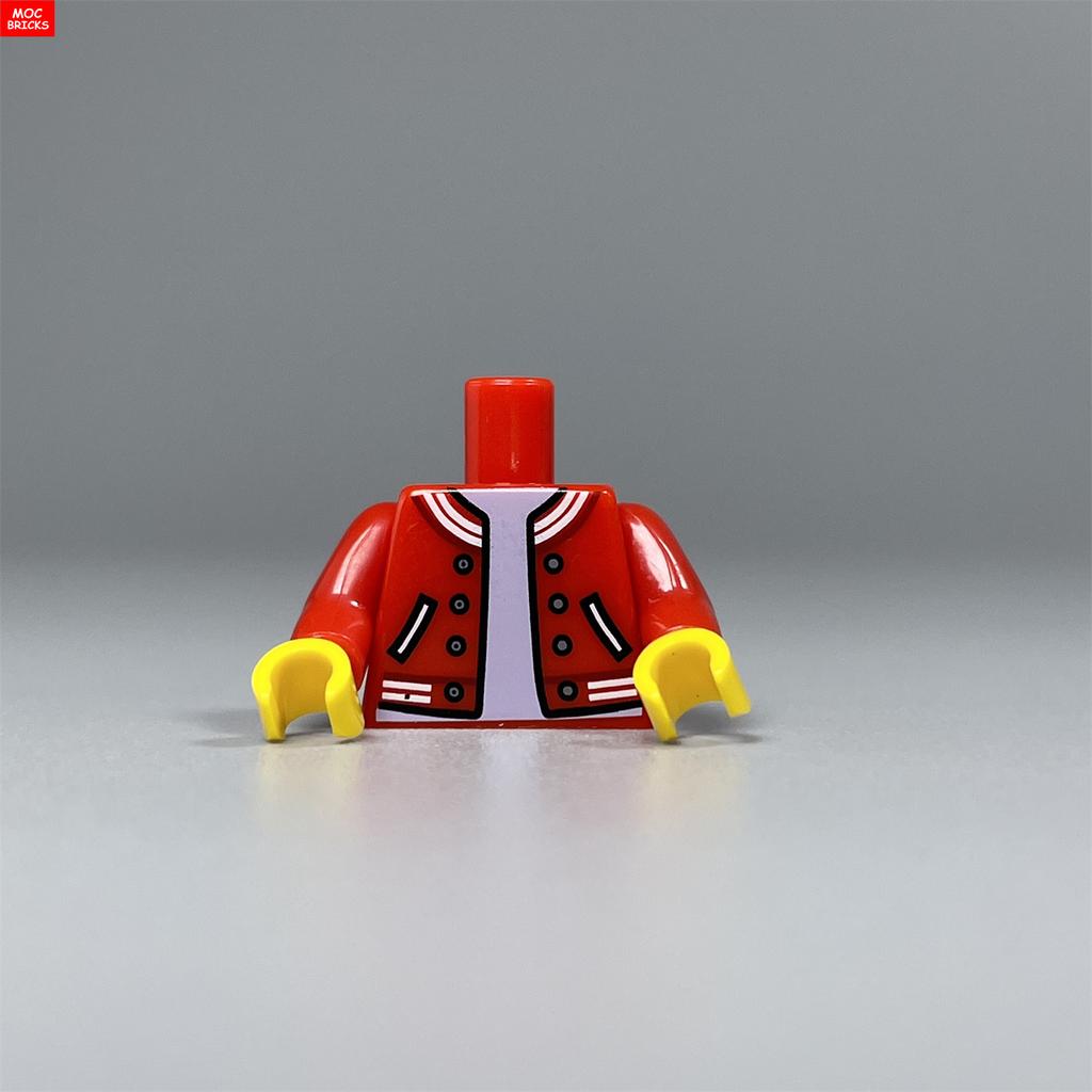 Нетоксичные Moc Кирпичи 4 см Фигурка Печатная Часть Тела Костюм Туловище Женщина Мужчина Бейсбольная Форма Строительные Блоки Собирает Детские Игрушки Подарки