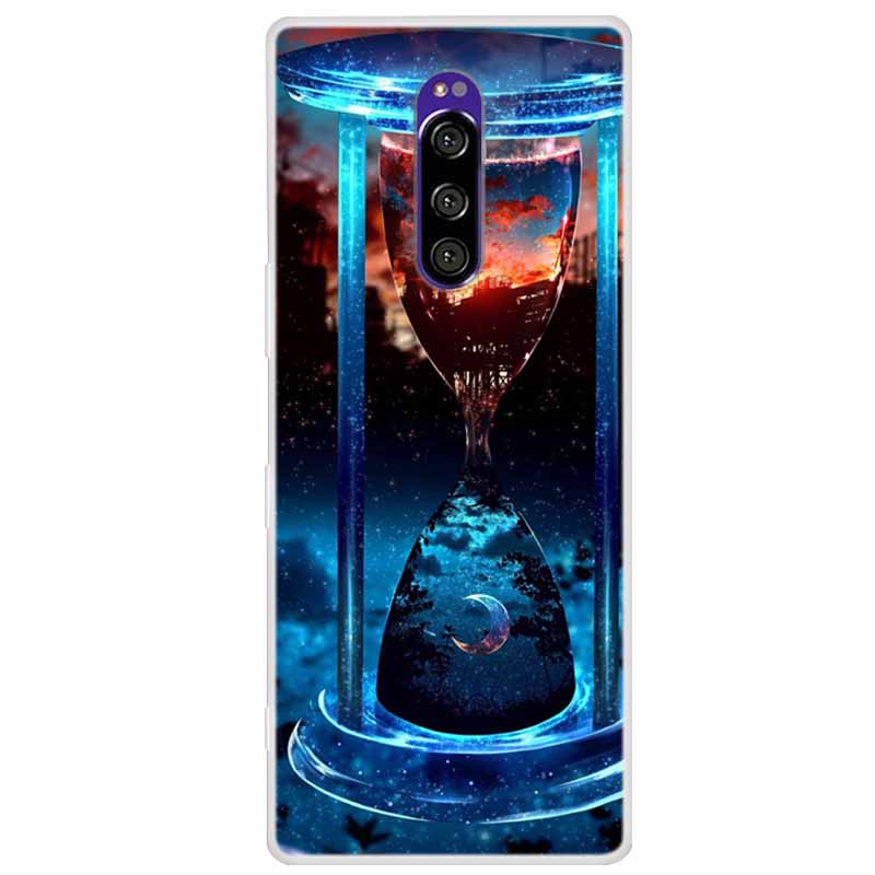 Чехол для Sony Xperia 1 Роскошные Животные Прозрачная Крышка для Sony Xperia1 XZ4 SO-03L SOV40 J8110 J9150 J8170 Корпуса Чехлы для Телефона