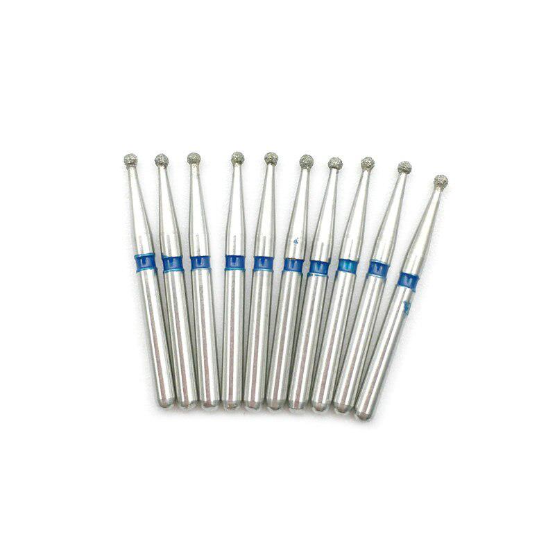 10 шт. алмазные стоматологические боры FG Dia-burs средний шарик круглый тип 1,6 м для высокоскоростного наконечника BR-45