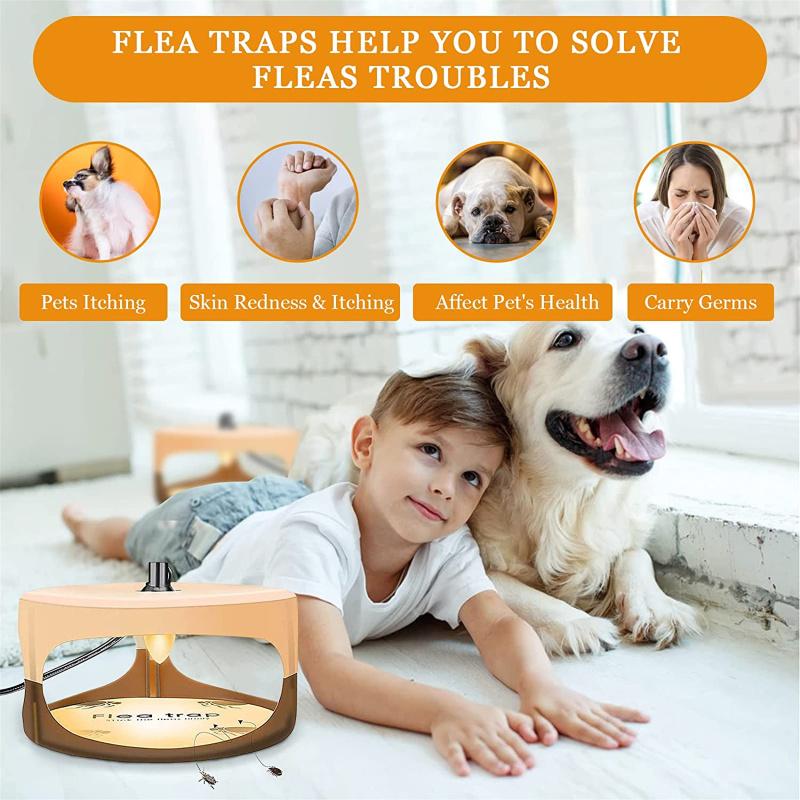 Бытовая ловушка от блох, легкая, безопасная, нетоксичная, безвкусная, липкая ловушка от блох для гостиной, спальни, кухни