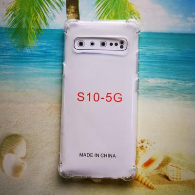 Прозрачный мягкий чехол-подушка безопасности толщиной 1,5 мм для Samsung S10 5G, с отверстием для шнурка и защитой от падений