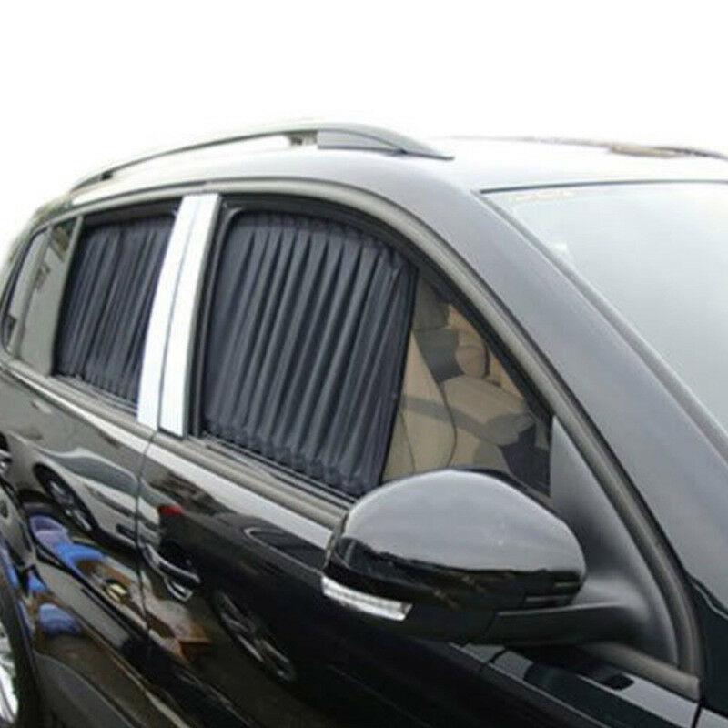 2pcs Car UV Protection Sun Curtains Sides Window Mesh Cover Shield