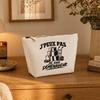 Trousse de toilette - PLANETEE - J’peux pas je suis Déménageur - Beige - Coton 100% - 3 L