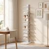 Libreria Moderna A 11 Ripiani Salvaspazio In Stile Industriale 34.5x41.5x163.5 Cm Bianco