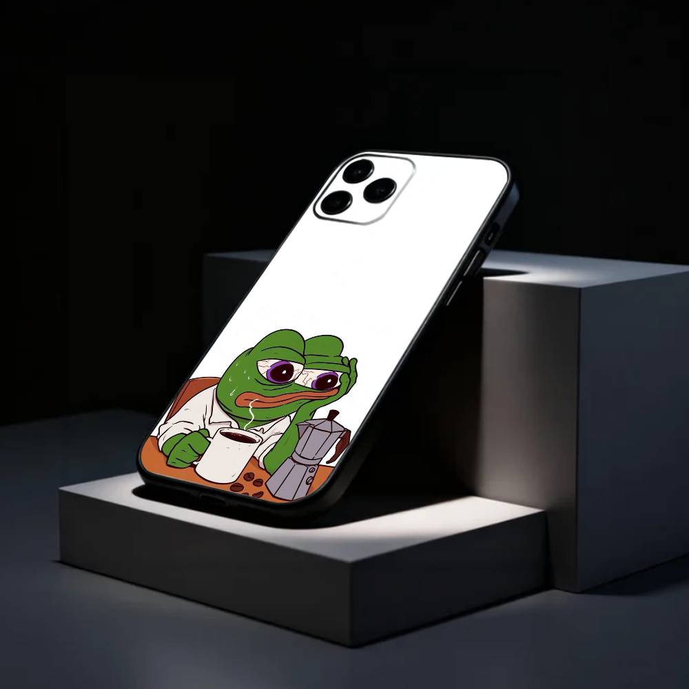 P-Pepe the Frog Phone Case Silicone Soft For IPhone 17 16 15 14 13 12 11 X XR Plus Pro Max Plus
