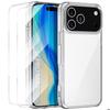 Protective Case - BOOLING - for iPhone 17 Pro Max - Transparent Silicone - Non-slip - Flexible
