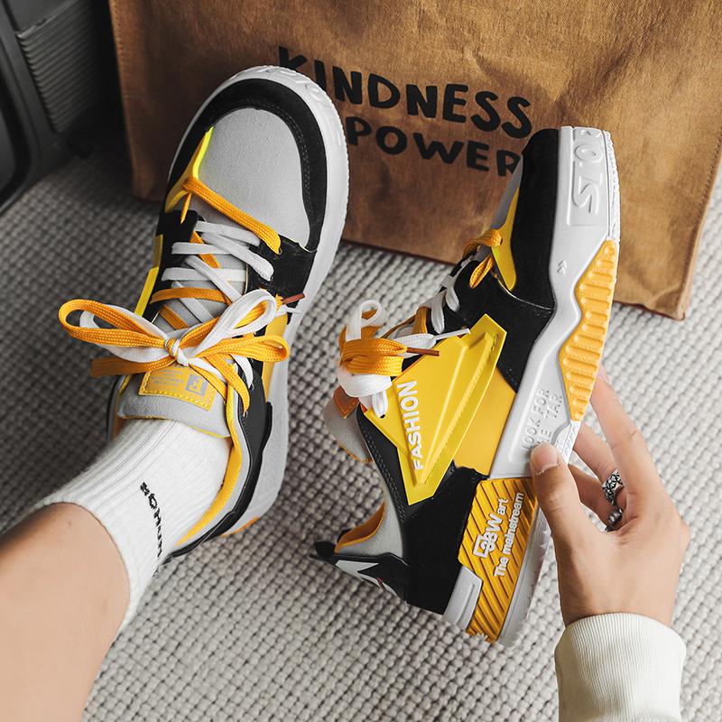 Мужские кроссовки Мужская обувь Повседневная обувь Цветовая гамма Кроссовки Трендовые кроссовки для бега Вулканизированные кроссовки для скейтбординга для мужчин