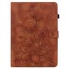 Чехол для Samsung Galaxy Tab A11+ с оттиском лилии, слотами для карт, кожаная обложка для планшета