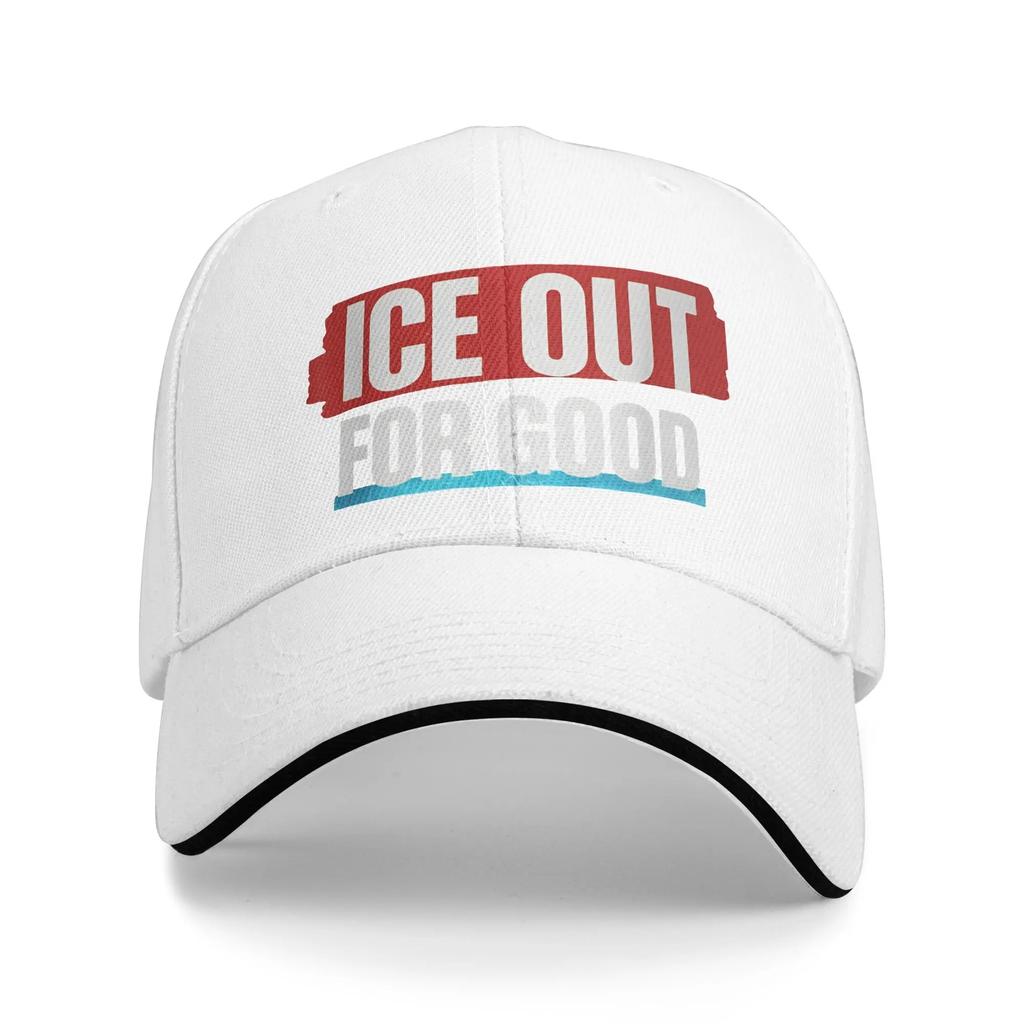 ICE Out Logo Golf Cap Accessories Fashion Trucker Hat For Men Women Travel Headewear Adjustable