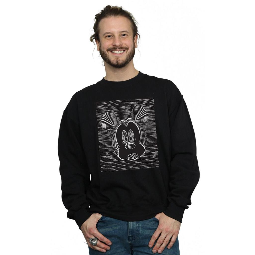 Disney Mens Mickey Mouse Magic Eye Sweatshirt
