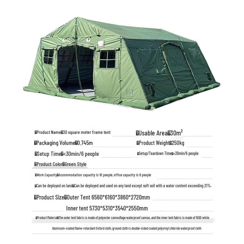 Large Camouflage Foldable Frame Tent