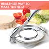 Tortilla Press 8 Inches Heavy Duty Flour Tortilla Press Aluminum Alloy Pre-Seasoned Roti Maker with