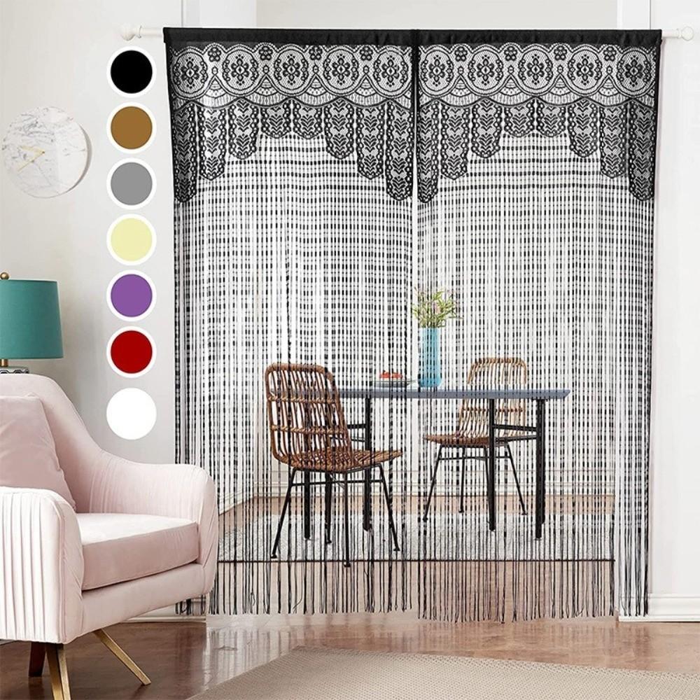 String Door String Curtain Jacquard Wall Closet Curtain Boho Door Drapes Curtain Decorations