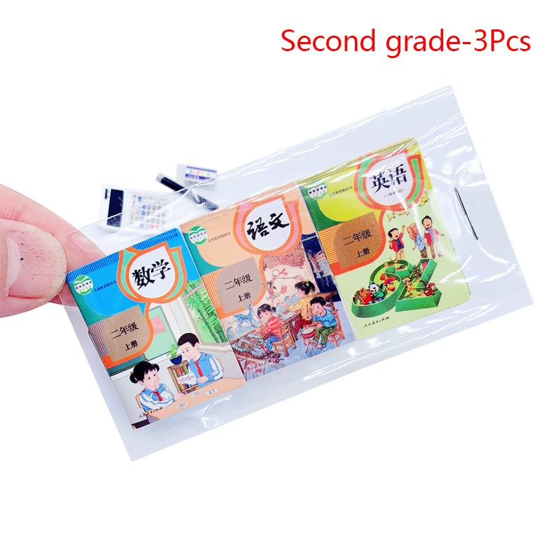 3шт 1:12 Миниатюрная книга для кукольного домика Учебники для всех классов Математика Английский Книги Модель Класс Декор Аксессуары для кукольного домика