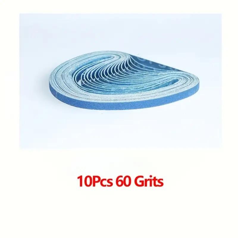 10/12 шт. корундовая наждачная лента, размер 10x330 мм (3/8 дюйма x13), множество спецификаций зернистости: 40/60/80/120, подходит для машинного использования