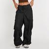 Women Cargo Pants Adjustable Drawstring Wide Leg Summer Trousers with Multi Pockets