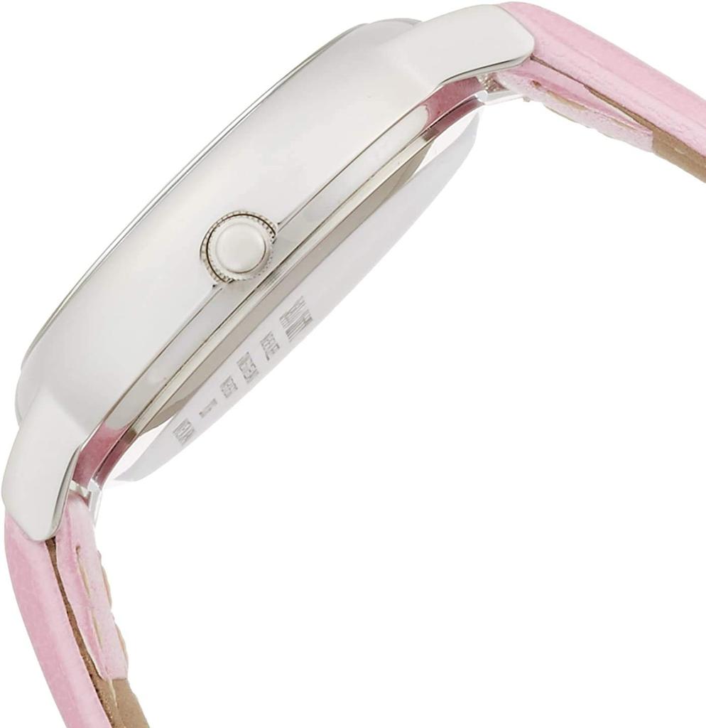 [Citizen Q&Q] Часы аналоговые Hello Kitty с водонепроницаемым кожаным ремешком, сделано в Японии 0009N002 женские розовые