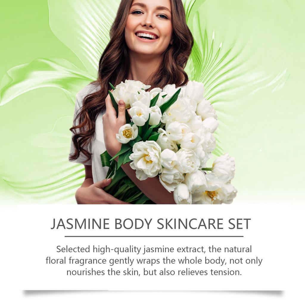 Eelhoe Jasmine Body Care Set Gentle Cleansing Nourishing Skin With Delicate Fragrance