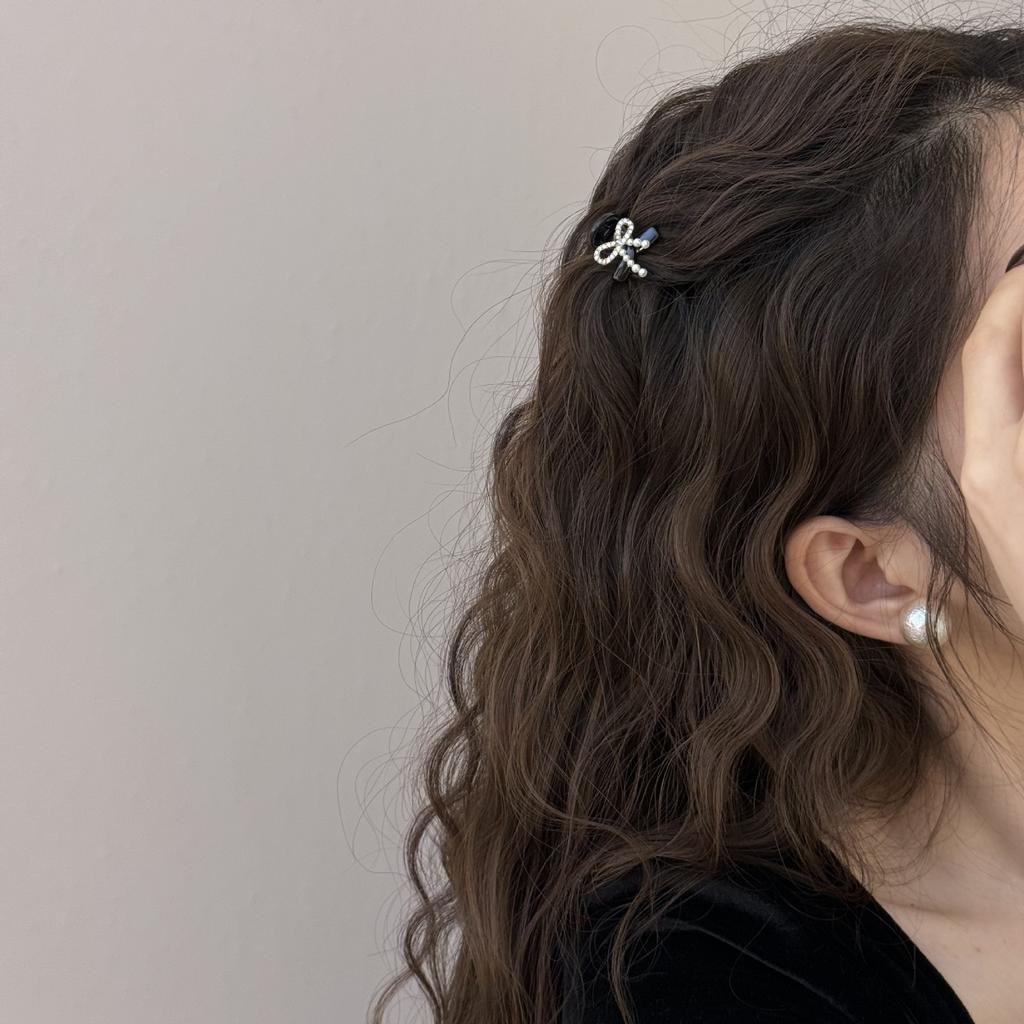 Маленький клип для волос с жемчугом, водой и бриллиантами, Бангс высокого класса, Клип для прически принцессы, Маленький аксессуар для волос