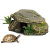 Turtle Reptile Habitat Hiding Caves Aquarium Fish Tank Amphibious Vivid Safe Shelters