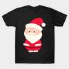Мужская черная футболка с принтом, супербольшая футболка с принтом Санта-Клауса, хлопковая футболка с принтом на бумаге без вырезов