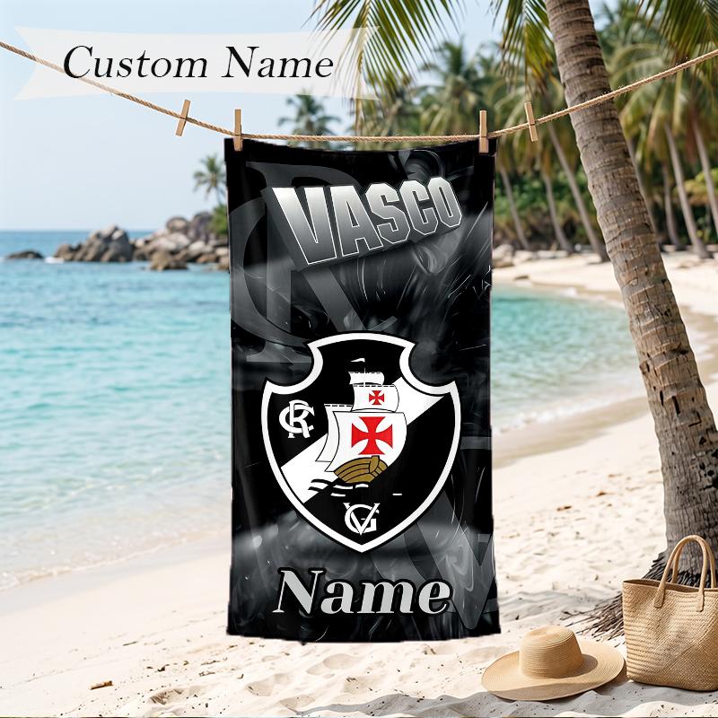 Vasco da Gama Custom Name Printed Beach Towel Personalized Soft Towel For Swimming Beach Travel