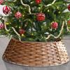 Woven Christmas Tree Collar Home Office Christmas Tree Woven Base Dressing Cover Stylish Tree Collar Skirt