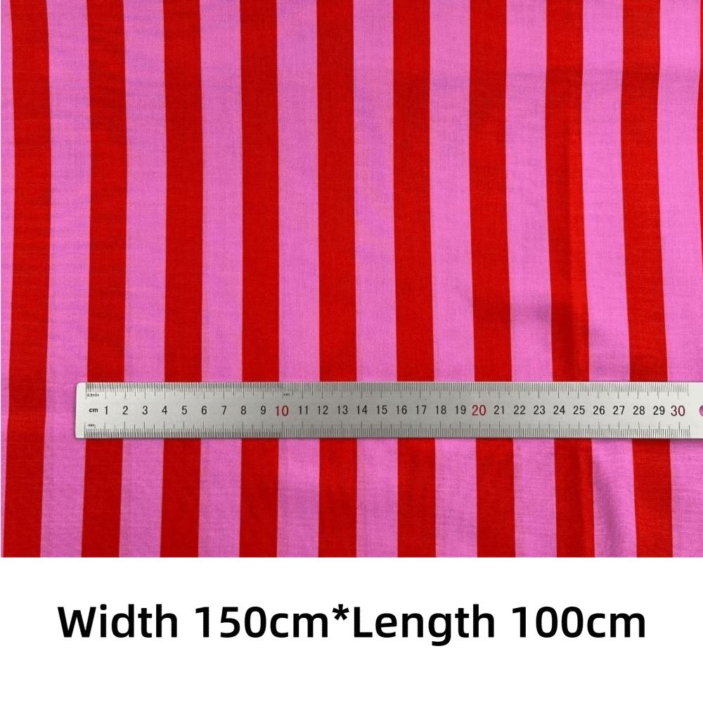 150*100см Ткань в вертикальную полоску Хлопок Многоцветный Материал для шитья одежды Платье Скатерть Подушка Ткань для пошива платьев
