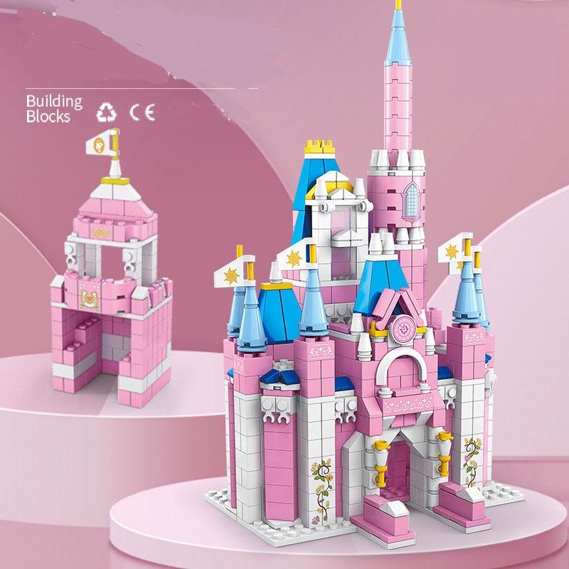1000 шт. 6 в 1 серия друзей, замок принцессы розовой мечты, строительный блок для девочек, королевский дом, набор городских кирпичей, детская игрушка